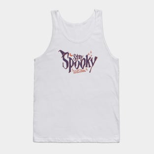 Stay Spooky Witches Funny Halloween Witch Tank Top